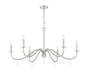 Z-Lite - 6103-45BN - Six Light Chandelier - Toussant - Brushed Nickel