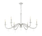 Z-Lite - 6103-45BN - Six Light Chandelier - Toussant - Brushed Nickel