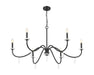 Z-Lite - 6103-45MB - Six Light Chandelier - Toussant - Matte Black