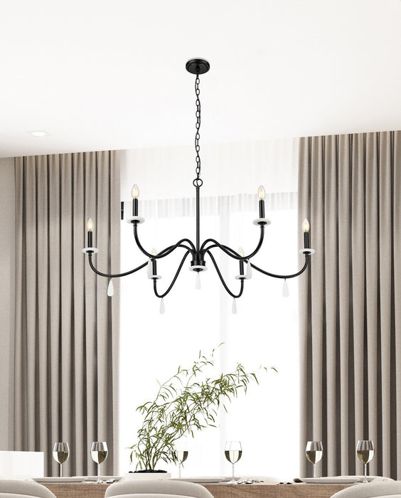 Z-Lite - 6103-45MB - Six Light Chandelier - Toussant - Matte Black