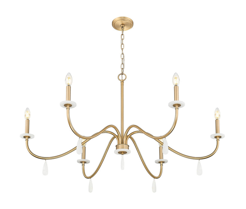Z-Lite - 6103-45MGLD - Six Light Chandelier - Toussant - Mordern Gold