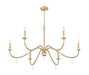 Z-Lite - 6103-45MGLD - Six Light Chandelier - Toussant - Mordern Gold