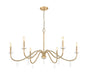 Z-Lite - 6103-45MGLD - Six Light Chandelier - Toussant - Mordern Gold