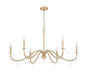 Z-Lite - 6103-45MGLD - Six Light Chandelier - Toussant - Mordern Gold