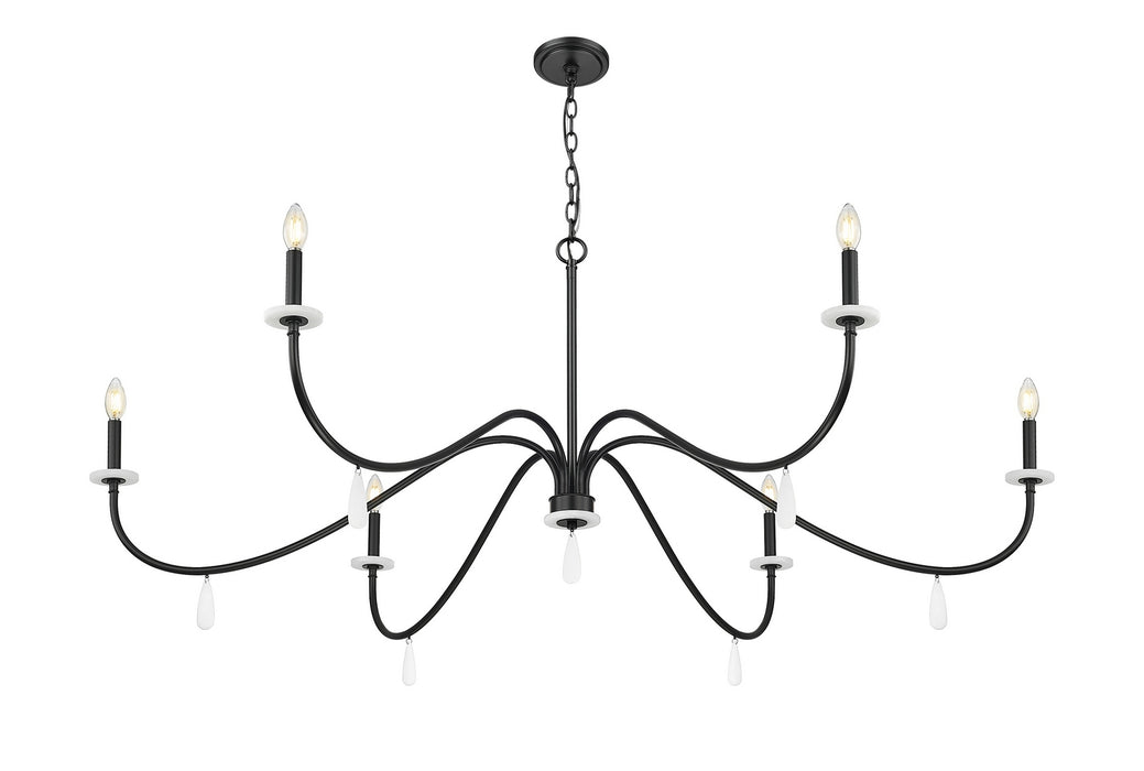 Z-Lite - 6103-63MB - Six Light Chandelier - Toussant - Matte Black