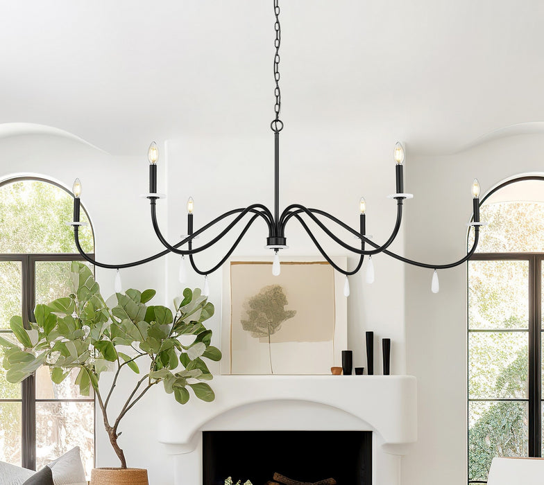 Z-Lite - 6103-63MB - Six Light Chandelier - Toussant - Matte Black