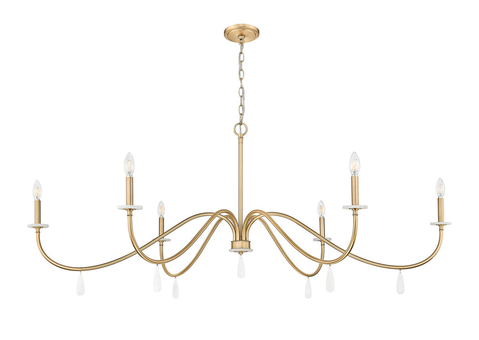 Z-Lite - 6103-63MGLD - Six Light Chandelier - Toussant - Mordern Gold
