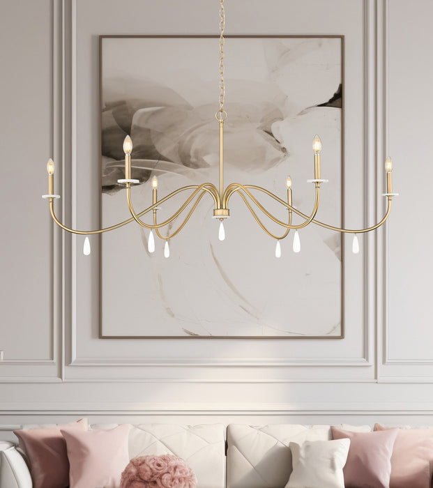 Z-Lite - 6103-63MGLD - Six Light Chandelier - Toussant - Mordern Gold