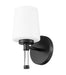 Z-Lite - 7700-1V-MB - One Light Vanity - Henri - Matte Black