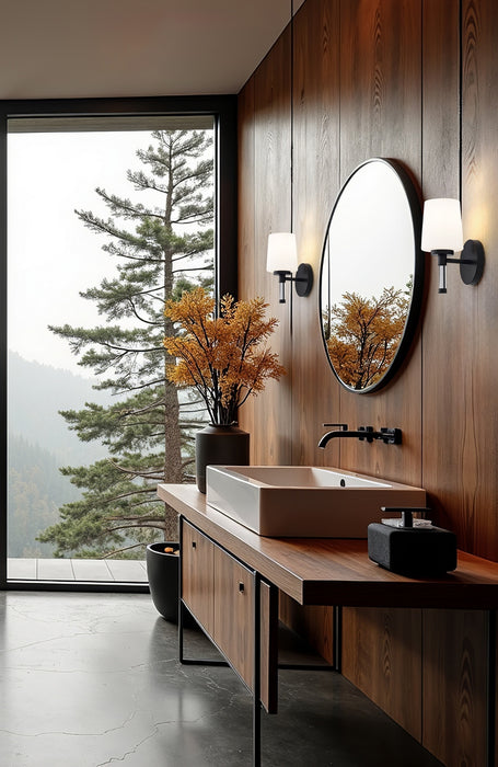 Z-Lite - 7700-1V-MB - One Light Vanity - Henri - Matte Black