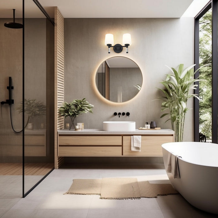 Z-Lite - 7700-2V-MB - Two Light Vanity - Henri - Matte Black