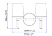 Z-Lite - 7700-2V-MGLD - Two Light Vanity - Henri - Modern Gold
