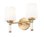 Z-Lite - 7700-2V-MGLD - Two Light Vanity - Henri - Modern Gold