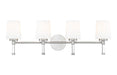 Z-Lite - 7700-4V-BN - Four Light Vanity - Henri - Brushed Nickel