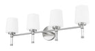 Z-Lite - 7700-4V-BN - Four Light Vanity - Henri - Brushed Nickel