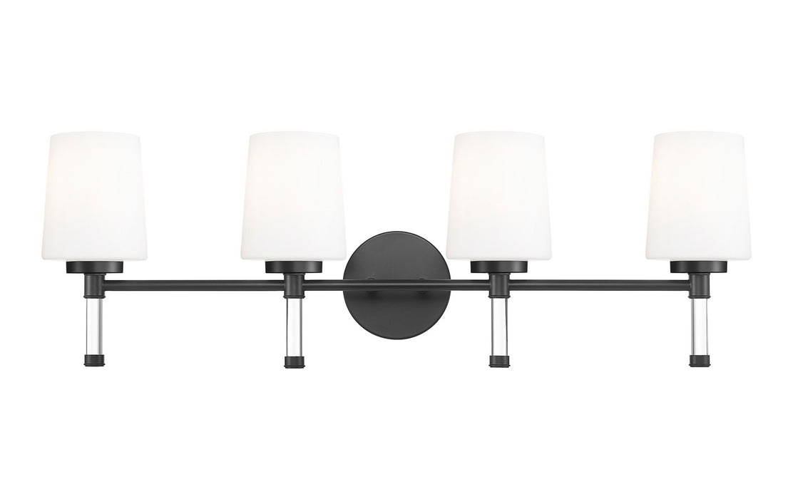 Z-Lite - 7700-4V-MB - Four Light Vanity - Henri - Matte Black