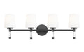 Z-Lite - 7700-4V-MB - Four Light Vanity - Henri - Matte Black