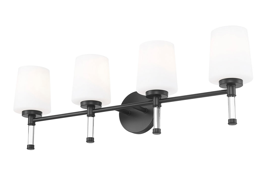 Z-Lite - 7700-4V-MB - Four Light Vanity - Henri - Matte Black