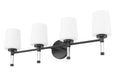 Z-Lite - 7700-4V-MB - Four Light Vanity - Henri - Matte Black