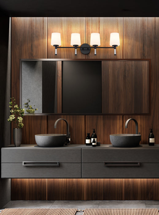 Z-Lite - 7700-4V-MB - Four Light Vanity - Henri - Matte Black