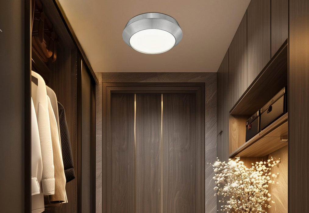 Z-Lite - 7701F12-BN-LED - LED Flush Mount - Quasars - Brushed Nickel