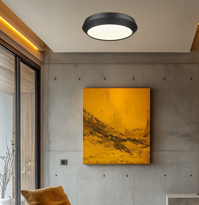 Z-Lite - 7701F16-MB-LED - LED Flush Mount - Quasars - Matte Black