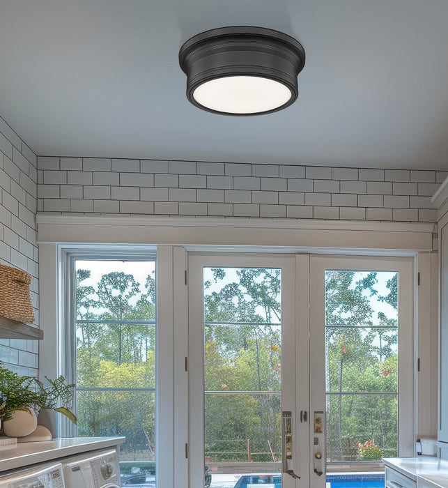 Z-Lite - 7702F12-MB-LED - LED Flush Mount - Bentley - Matte Black