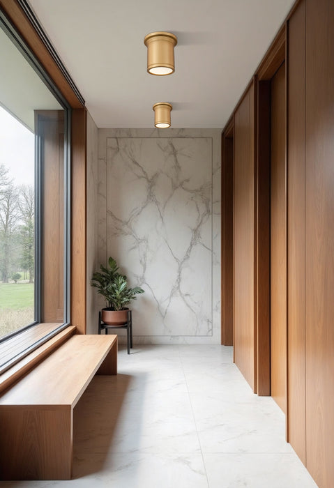 Z-Lite - 7702F8-MGLD-LED - LED Flush Mount - Bentley - Modern Gold