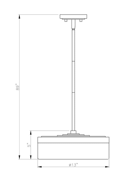 Z-Lite - 827P13-MB-LED - LED Pendant - Renaud - Matte Black