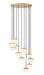 Z-Lite - 827P6-11R-MGLD-LED - LED Chandelier - Renaud - Modern Gold