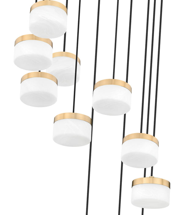 Z-Lite - 827P6-11R-MGLD-LED - LED Chandelier - Renaud - Modern Gold