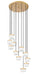 Z-Lite - 827P6-11R-MGLD-LED - LED Chandelier - Renaud - Modern Gold