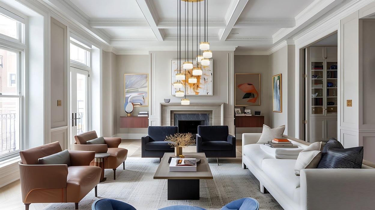 Z-Lite - 827P6-11R-MGLD-LED - LED Chandelier - Renaud - Modern Gold