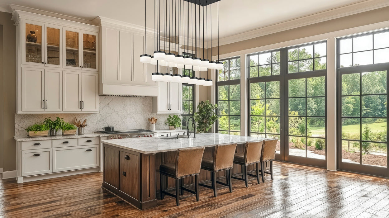 Z-Lite - 827P6-23L-MB-LED - LED Linear Chandelier - Renaud - Matte Black