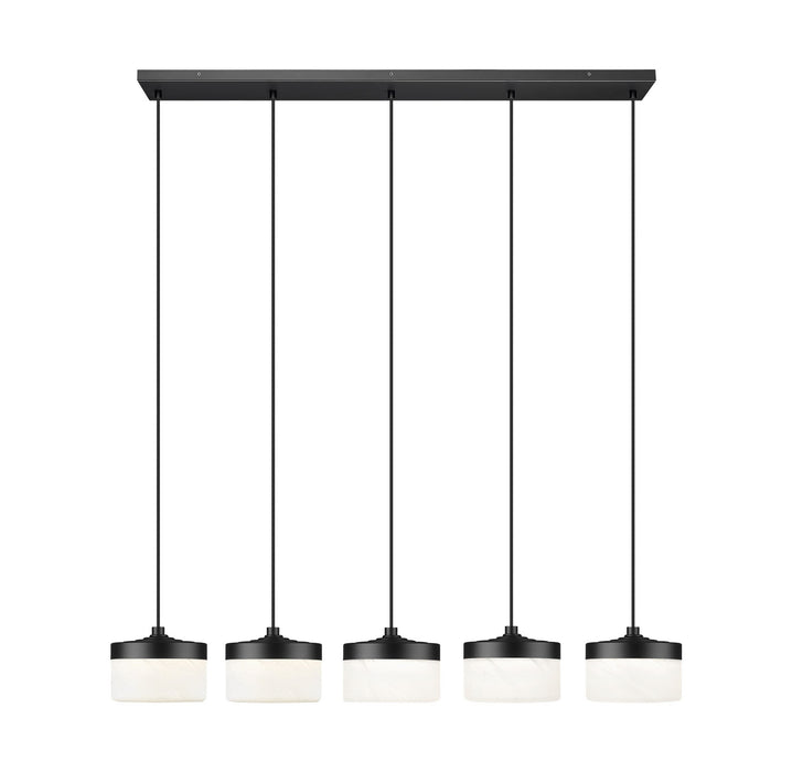 Z-Lite - 827P6-5L-MB-LED - LED Linear Chandelier - Renaud - Matte Black