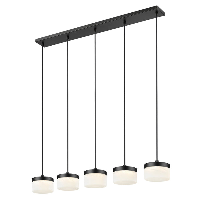 Z-Lite - 827P6-5L-MB-LED - LED Linear Chandelier - Renaud - Matte Black