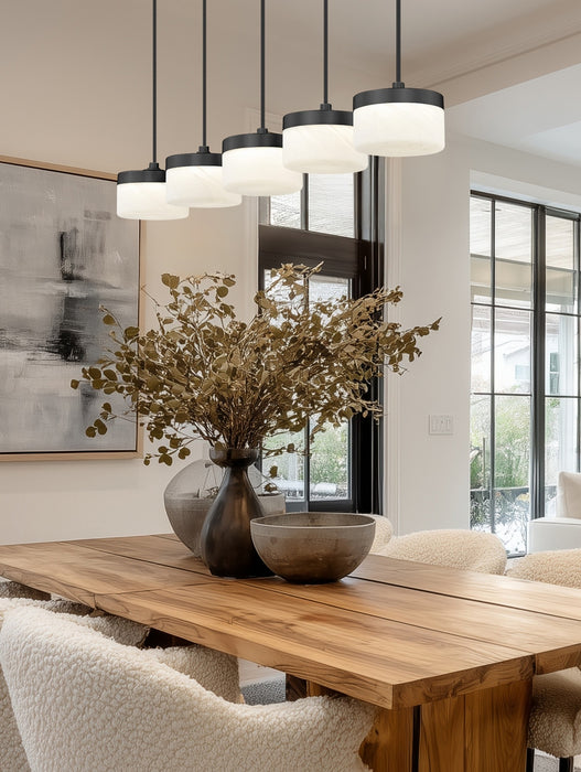 Z-Lite - 827P6-5L-MB-LED - LED Linear Chandelier - Renaud - Matte Black
