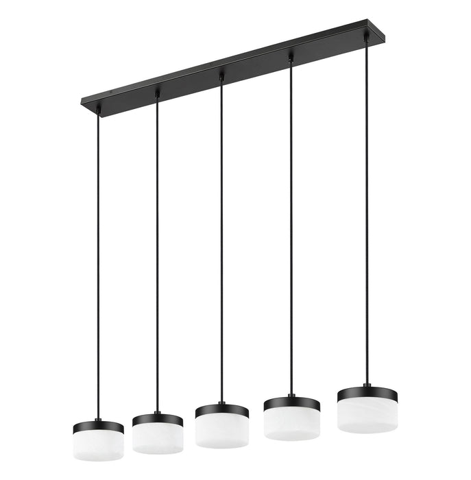 Z-Lite - 827P6-5L-MB-LED - LED Linear Chandelier - Renaud - Matte Black