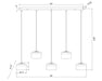 Z-Lite - 827P6-5L-MGLD-LED - LED Linear Chandelier - Renaud - Modern Gold