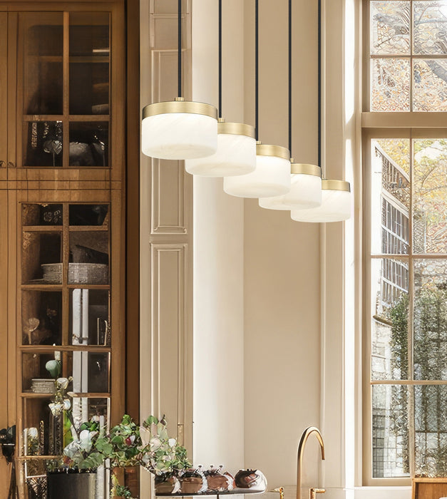 Z-Lite - 827P6-5L-MGLD-LED - LED Linear Chandelier - Renaud - Modern Gold