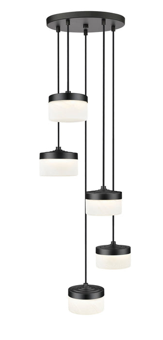 Z-Lite - 827P6-5R-MB-LED - LED Chandelier - Renaud - Matte Black