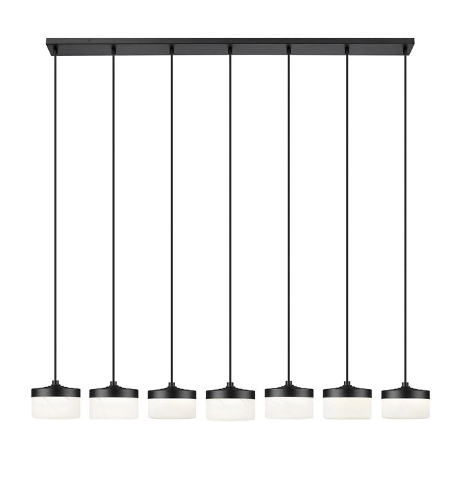 Z-Lite - 827P6-7L-MB-LED - LED Linear Chandelier - Renaud - Matte Black