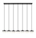 Z-Lite - 827P6-7L-MB-LED - LED Linear Chandelier - Renaud - Matte Black