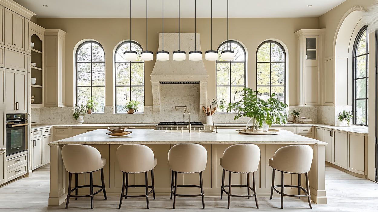 Z-Lite - 827P6-7L-MB-LED - LED Linear Chandelier - Renaud - Matte Black