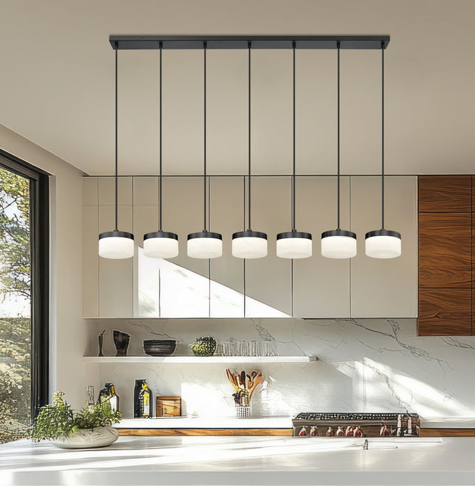 Z-Lite - 827P6-7L-MB-LED - LED Linear Chandelier - Renaud - Matte Black