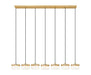 Z-Lite - 827P6-7L-MGLD-LED - LED Linear Chandelier - Renaud - Modern Gold