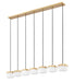 Z-Lite - 827P6-7L-MGLD-LED - LED Linear Chandelier - Renaud - Modern Gold