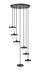 Z-Lite - 827P6-7R-MB-LED - LED Chandelier - Renaud - Matte Black