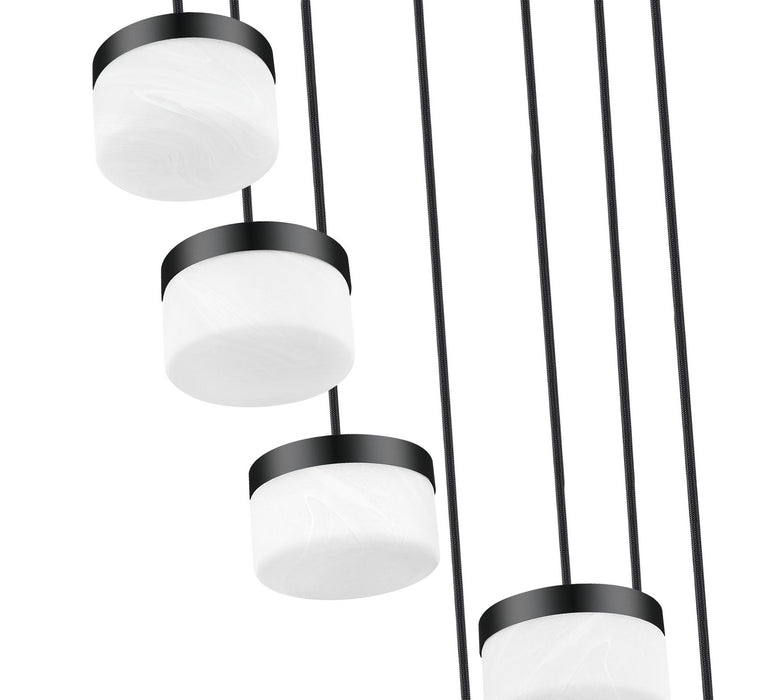 Z-Lite - 827P6-7R-MB-LED - LED Chandelier - Renaud - Matte Black