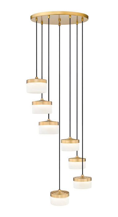 Z-Lite - 827P6-7R-MGLD-LED - LED Chandelier - Renaud - Modern Gold